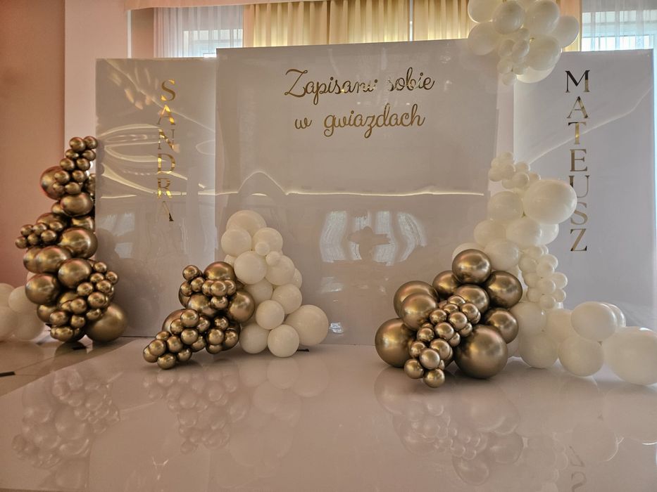 Dekoracje okolicznościowe, ścianki balonowe