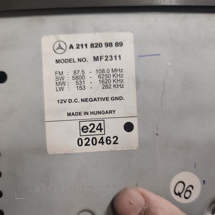 Auto-Radio para Mercedes classe C