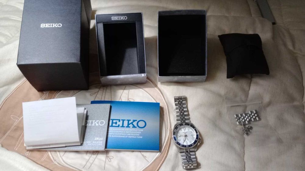 Seiko Presage GMT SSK033K1 – Automático 4R34 – Garantia ativa