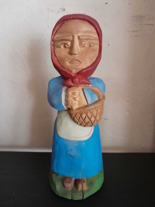 Rzeźba ludowa grzybiarka