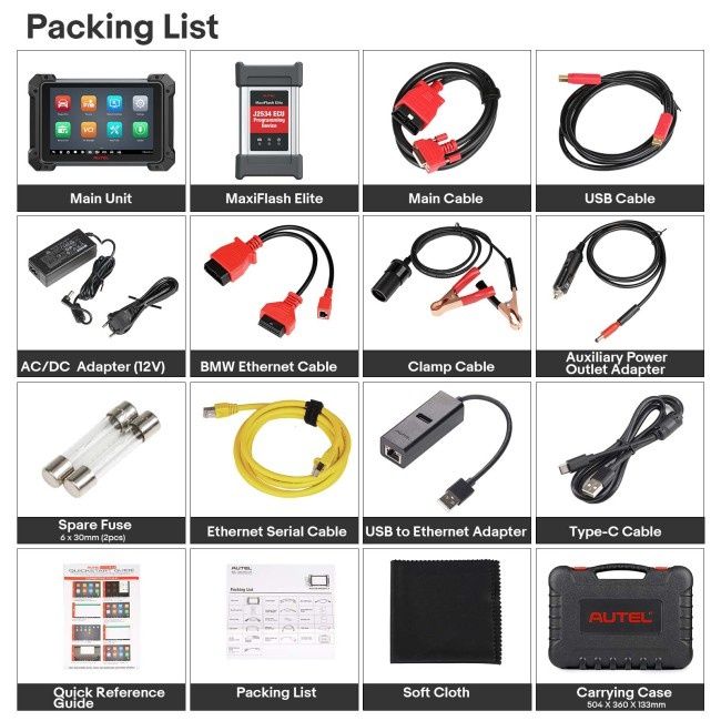 Autel MaxiCOM MK908PRO II
• Maquina de Diagnóstico Profissional