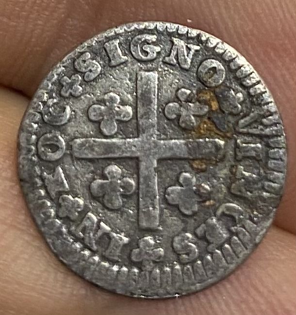 Moeda 1934 - D. Joao V - 1/2 Tostao Prata