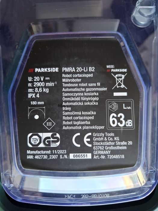 Robot koszący Parkside PMRA 20-Li B2