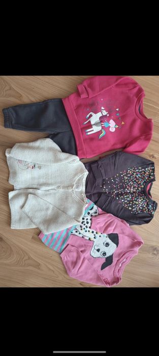 Paka ubrań bluza sweter dres 74