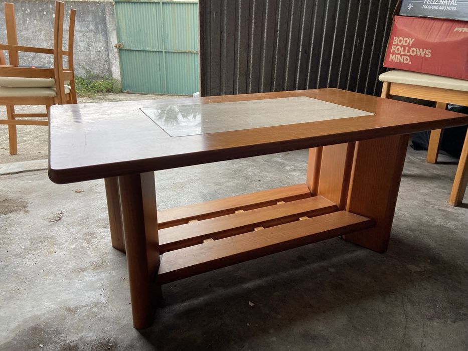 Living Room Table with Stone in the Center64751211309059120