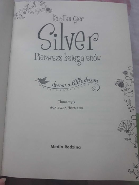 Książka Silver Pierwsza księga snów.