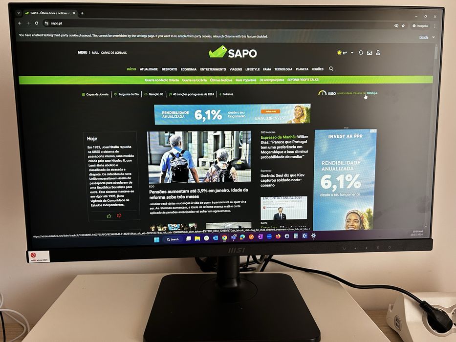 Monitor MSI MD241PW IPS 23,8” FHD 16:9 75 Hz