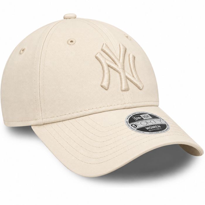 Czapka z daszkiem NY New Era 9FORTY New York MLB Yankees Beż Kremowa
