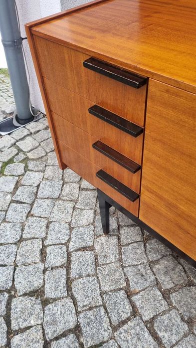 Sideboard Mezulanik Komoda Mid Century Design PRL Czechosłowacja