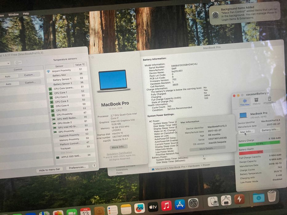 Apple Macbook Mac book Pro 15 2016 i7/16gb/512ssd