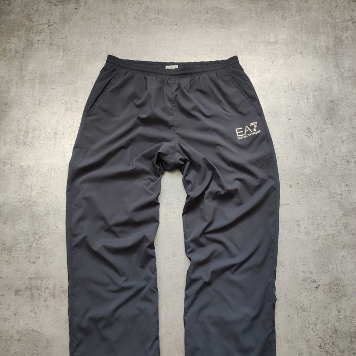 MĘSKIE Dresy Sportowe PREMIUM Szare Trening Emporio Armani EA7 Tech