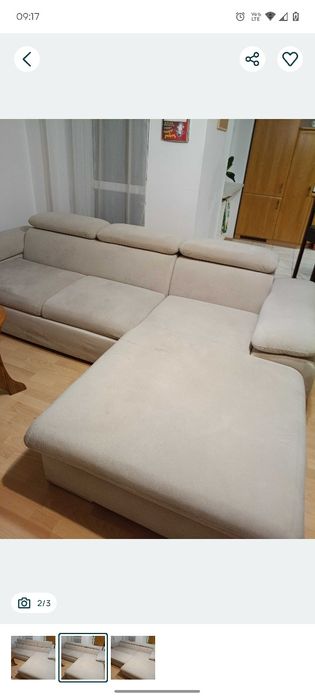 Beżowy Narożnik - wygodny