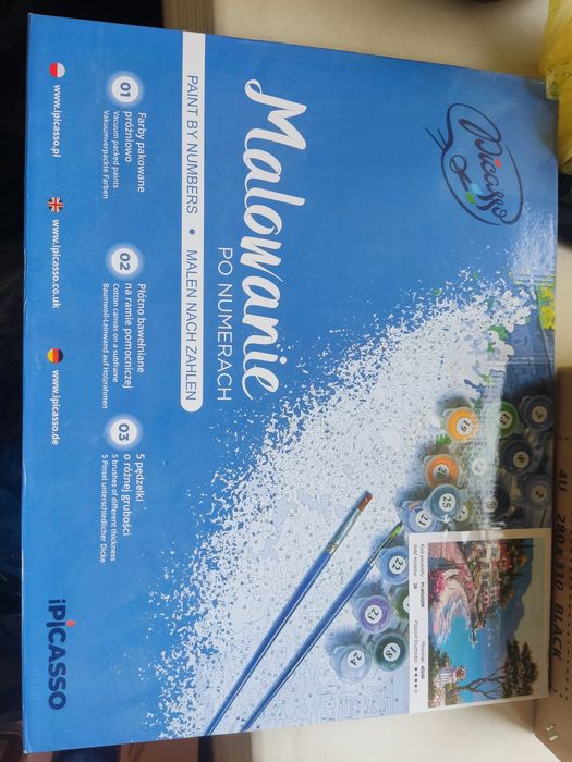 Malowanie po numerach farbami 2szt