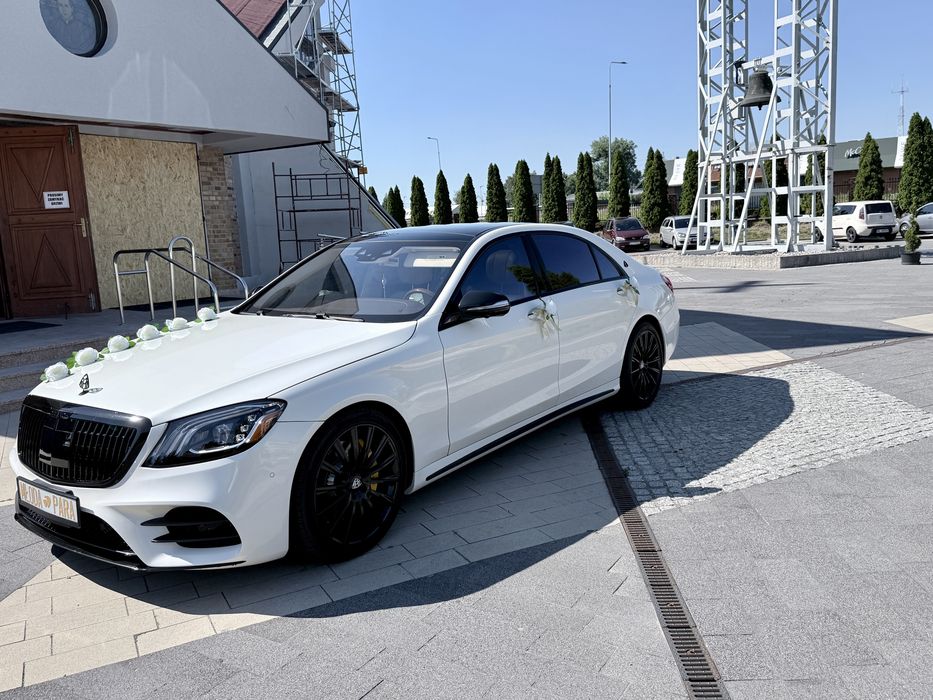 Maybach Auto na ślub, wesele, s class Mercedes Biała Limuzyna