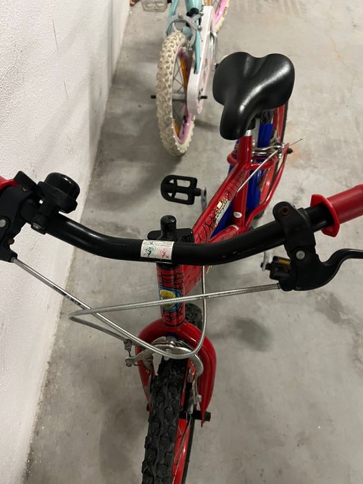 Bicicletas infantis Spider Man e Berg verde Rosa , crianças entre 3 e 8 anos.