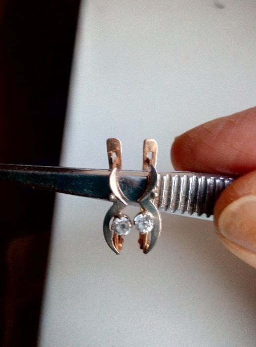 Серьги золото СССР, звезда или обменяю