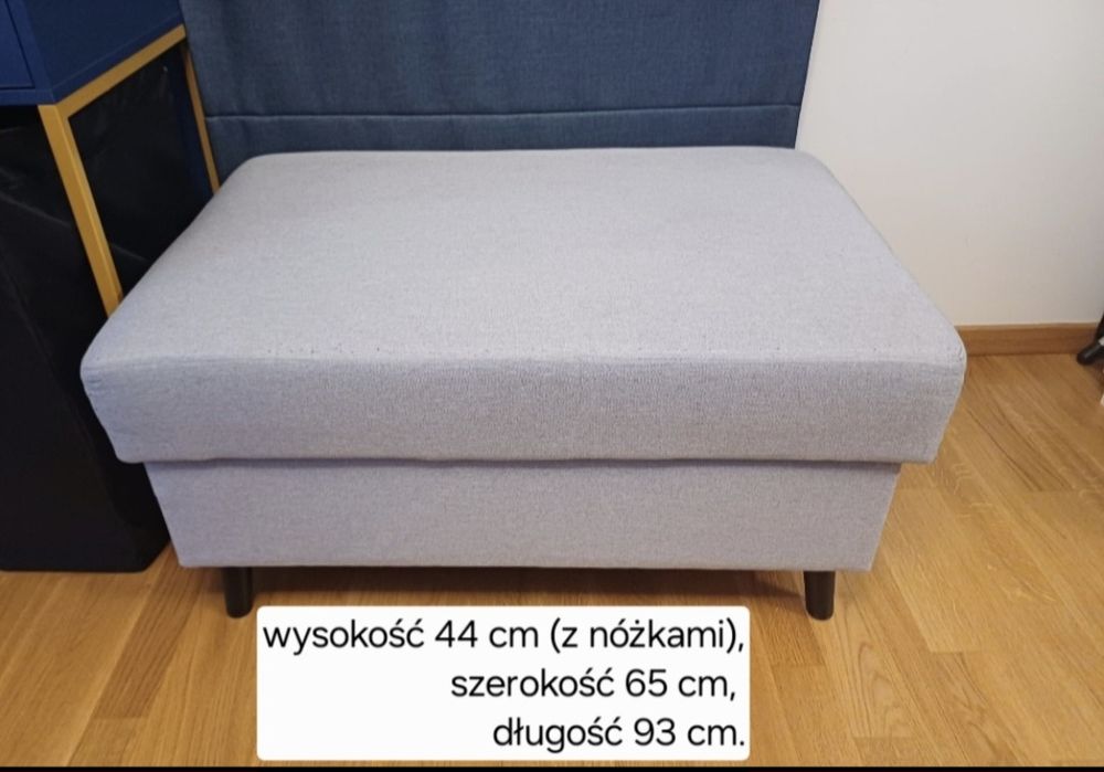 Pufa tapicerowana z Agata Meble wymiary podane na zdjęciu