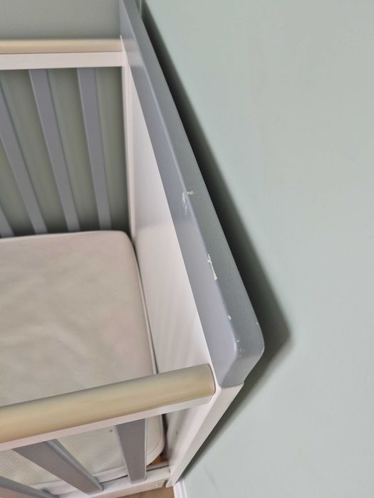 Łóżeczko niemowlęce 120x60 z materacem i szufladą
