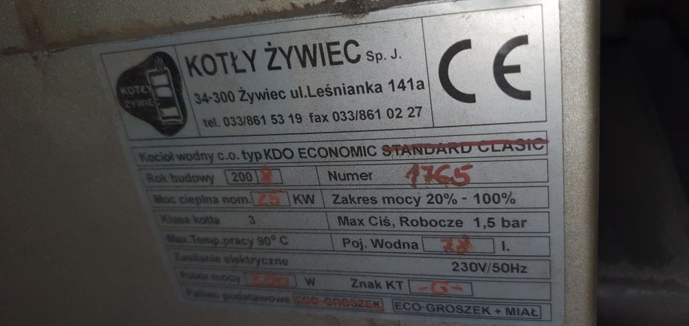 Części do pieca kdo economic 25kW (klasa 3)