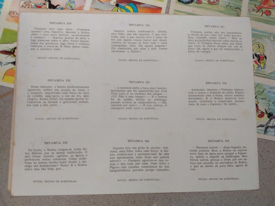 Estampas RARAS colecção Pinóquio da Agência Portuguesa de Revistas.