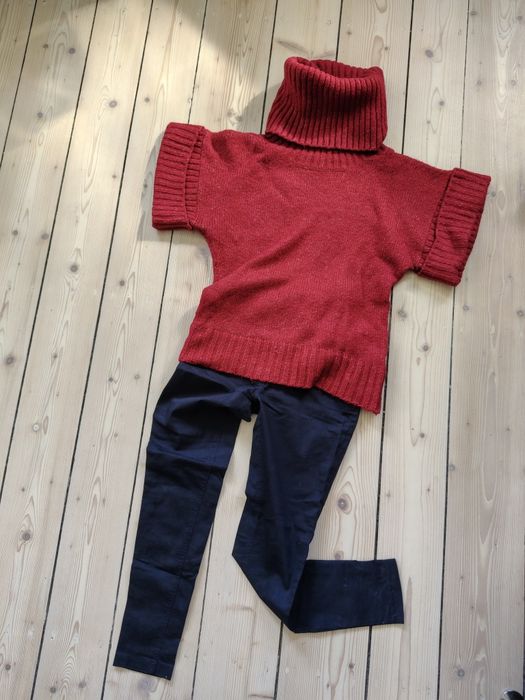 Ubranie ciążowe, komplet: spodnie happymum i sweter RESERVED