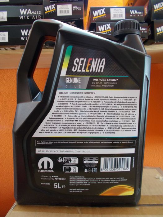 Selénia WR Pure Energy 5w-30 ( 5 Lt )