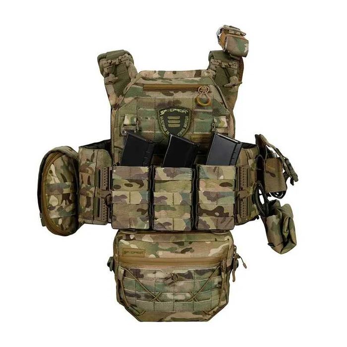 Плитоноска Warmor gen.3 Pro Max з повним комплектом Мультикам