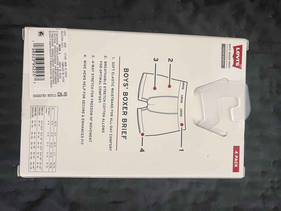 Боксери Levi’s. Оригінал. Підлітковий розмір L
