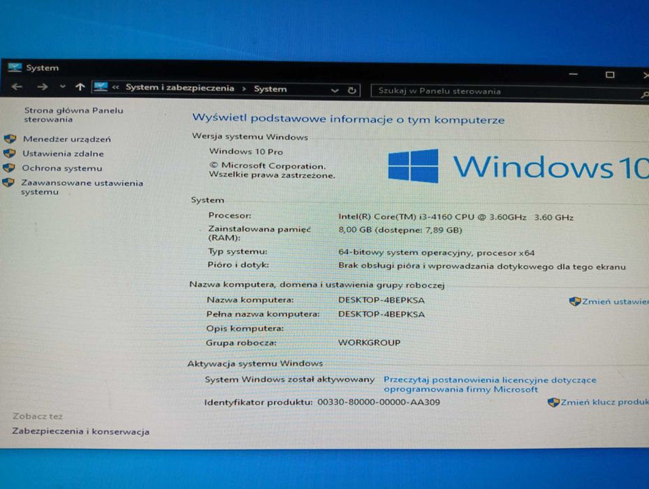 Mały mocny komputer stacjonarny Lenovo M93p.