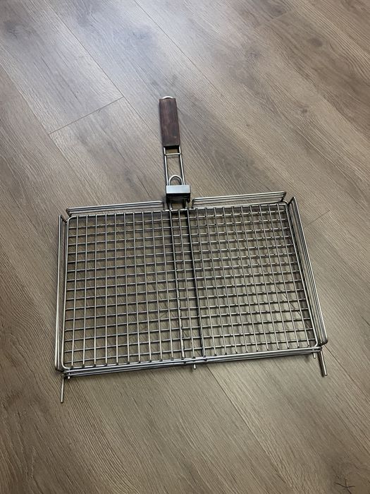 Решітка гриль нержавійка30х40/решетка сетка барбекю/ручна робота