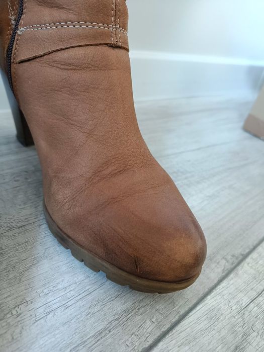 Jasnobrązowe kozaki Lasocki, rozmiar 38