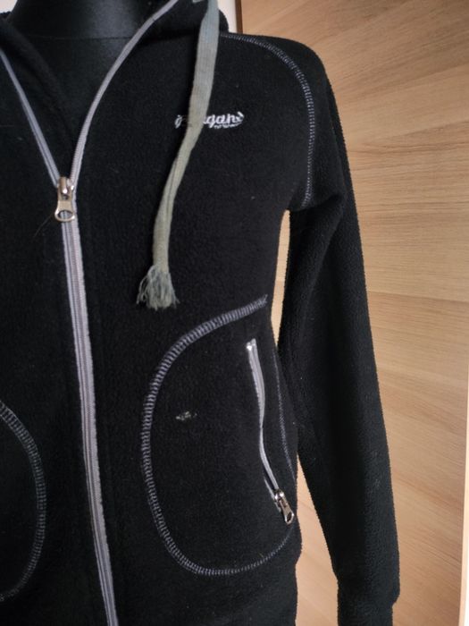 Gruby czarny polar kurtka Bergans S