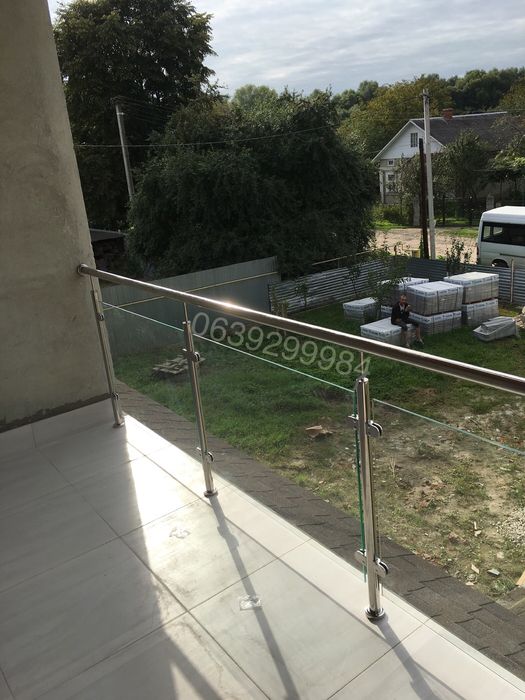 Перила з нержавійки та Скла