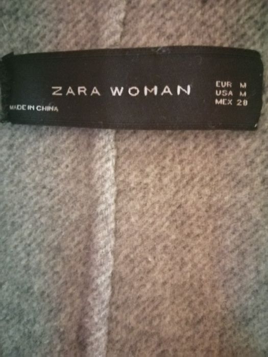 Płaszcz wełniany Zara rozm. oversize