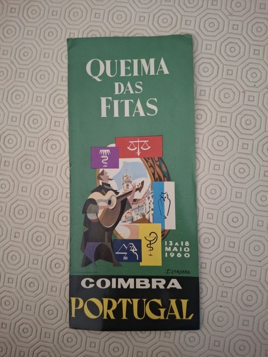 1960 folheto queima fitas Coimbra