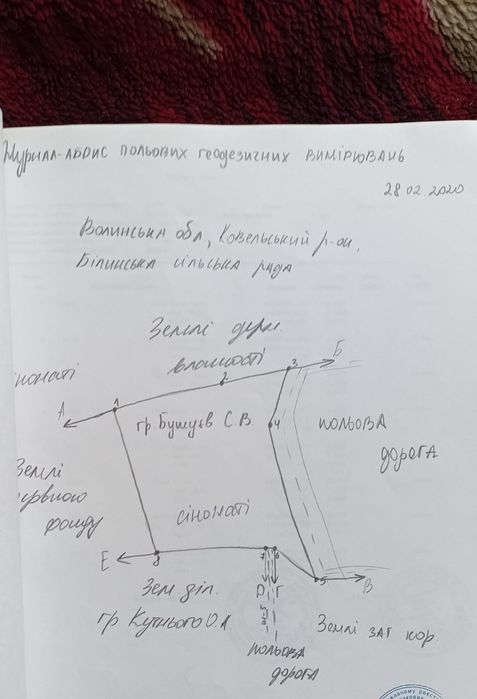 2 гектари земельна ділянка с.Білин Ковельського району