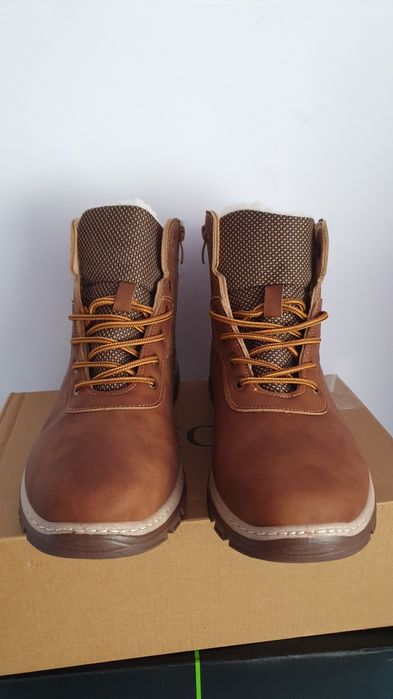 Buty męskie zimowe kolor brąz rozmiar 44