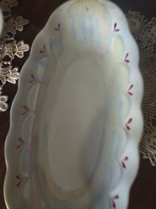 Тарелки с селедницами фарфоровые в наборе