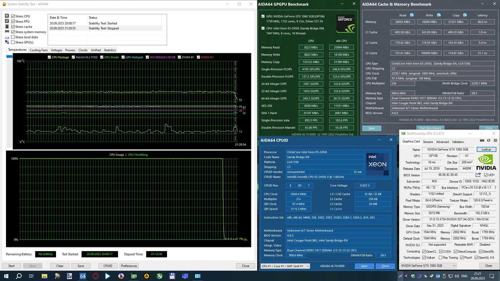 ПК компактный AeroCool Xeon 16 LCore 32Gb 256Gb 1.2Tb GTX 1060