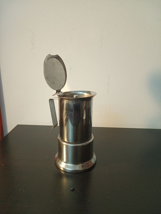 Cafeteira italiana vintage ALPU Puppieni "big goe" Moka aço inoxidavel