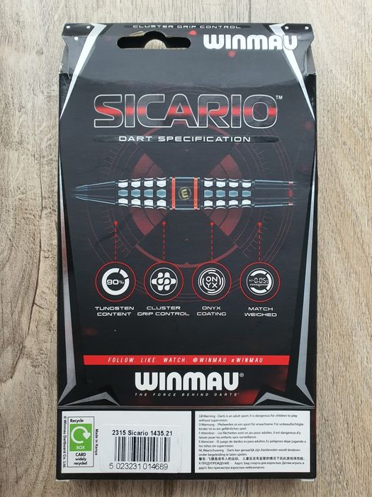 Lotki rzutki Winmau Sicario 90% - 21g