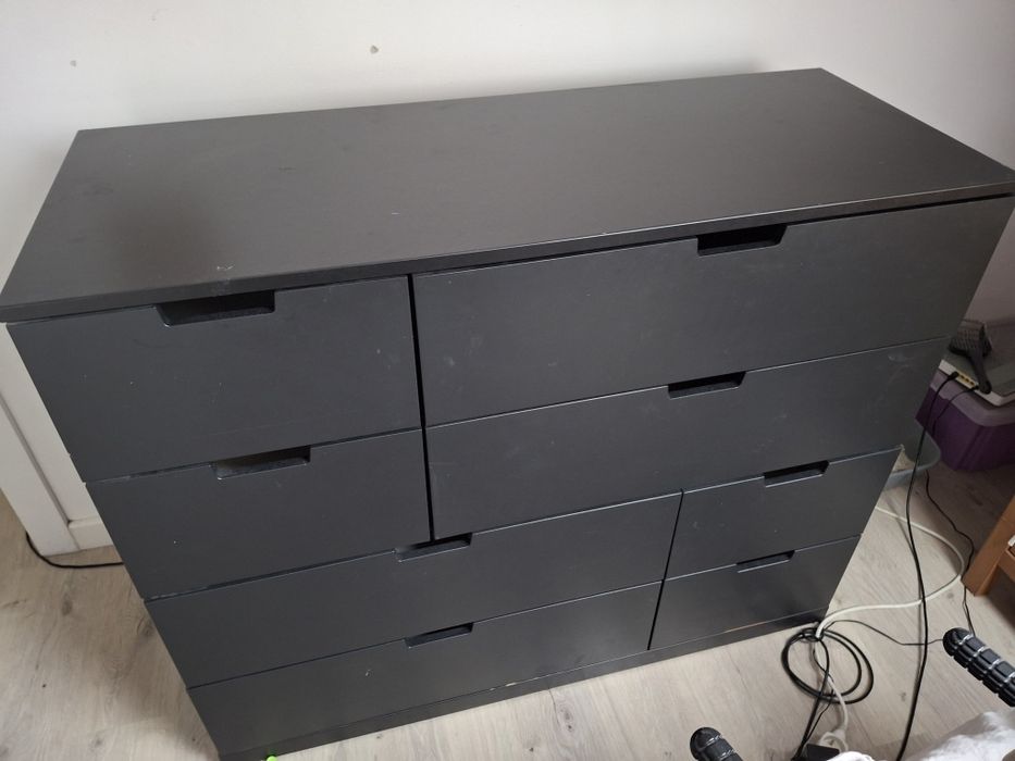 Komoda ikea czarna - 2 szt oddam za darmo (rezerwacja)