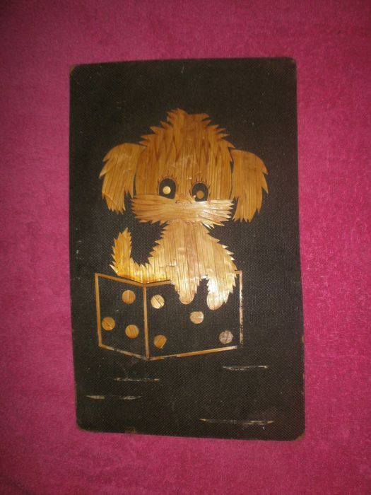 Картина из соломы