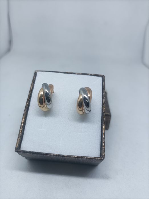 Złote kolczyki złoto 583 sztyft