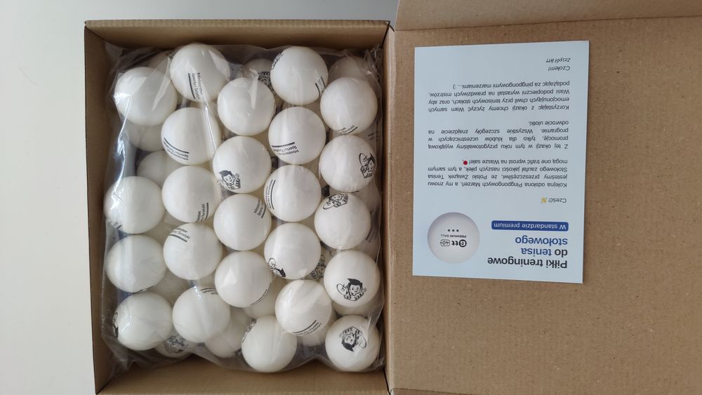 Piłeczki do tenisa stołowego / do ping ponga 6 szt