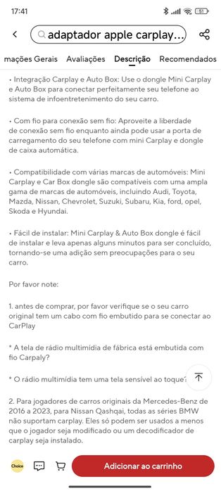 Adaptador de android auto