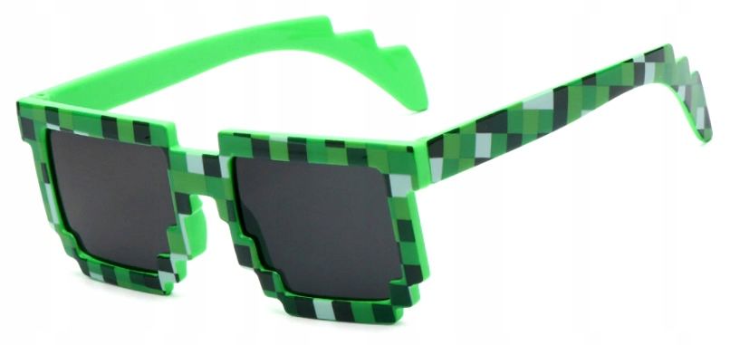 Okulary Przeciwsłoneczne Minecraft Pixel Thug Life