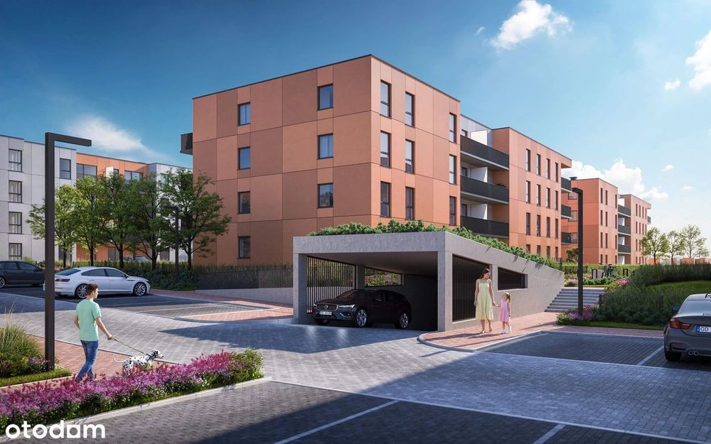 2-pokojowe mieszkanie 45m2 + balkon Bezpośrednio