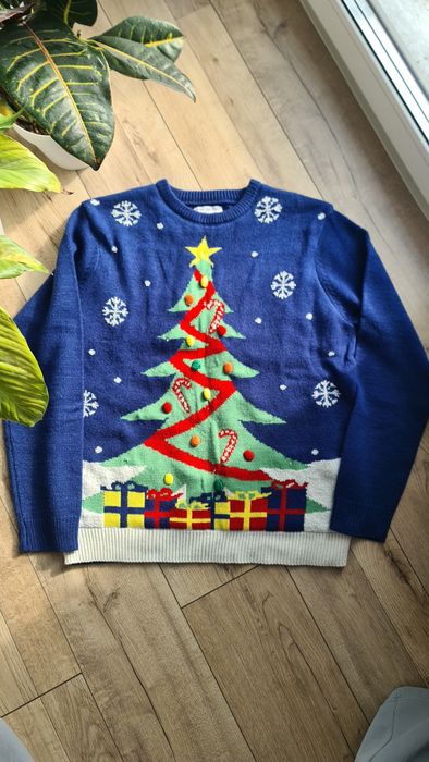 Sweter świateczny Merry Christmas L Primark