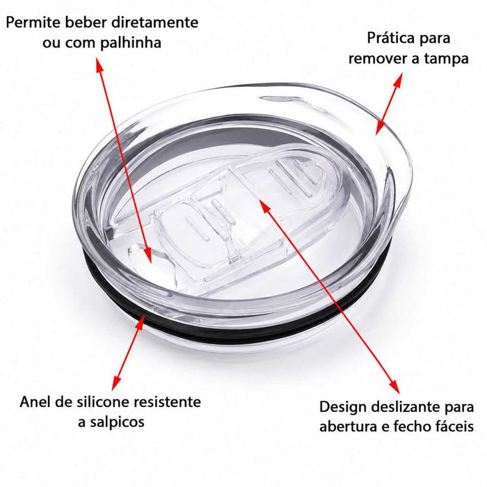 Tampa de substituição para recipientes térmicos - Diam. 67 ml